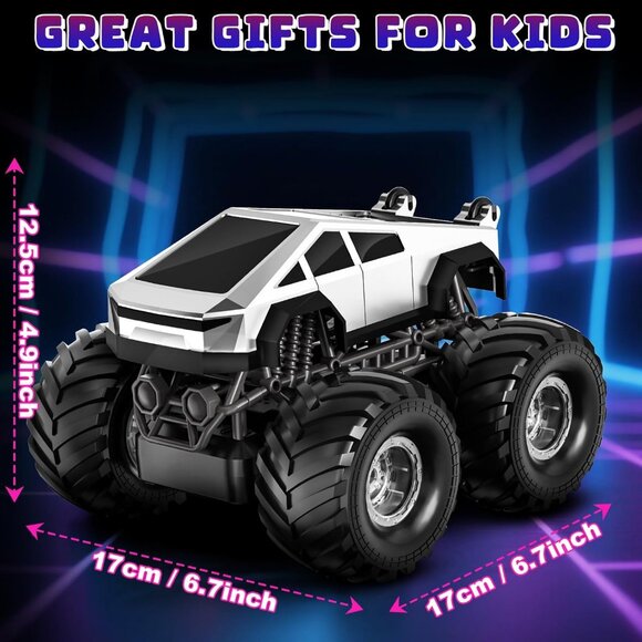 Remote Control Car 1:18 Amphibious 4WD Off-Road RC Trucks 360° Rotating Monsters - Picture 7 of 7